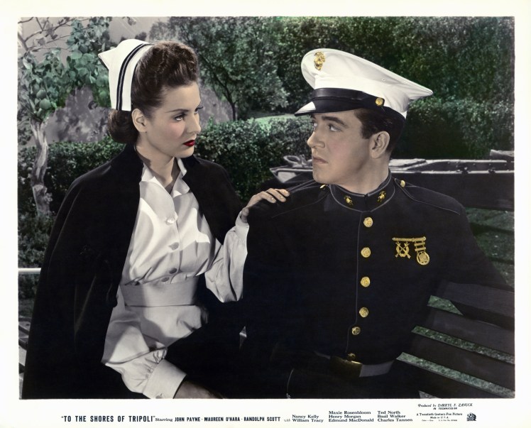 Maureen O'Hara and John Payne